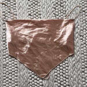 Blush Knit Camisole with Adjustable Ties